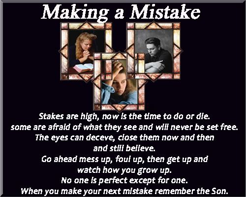 Making a Mistake